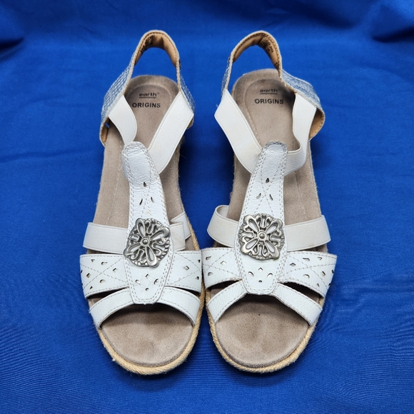 Earth Orgins Womens Size 9.5M Naples Nanci Open Toe Espadrille Wedge Sandal - Picture 2 of 15